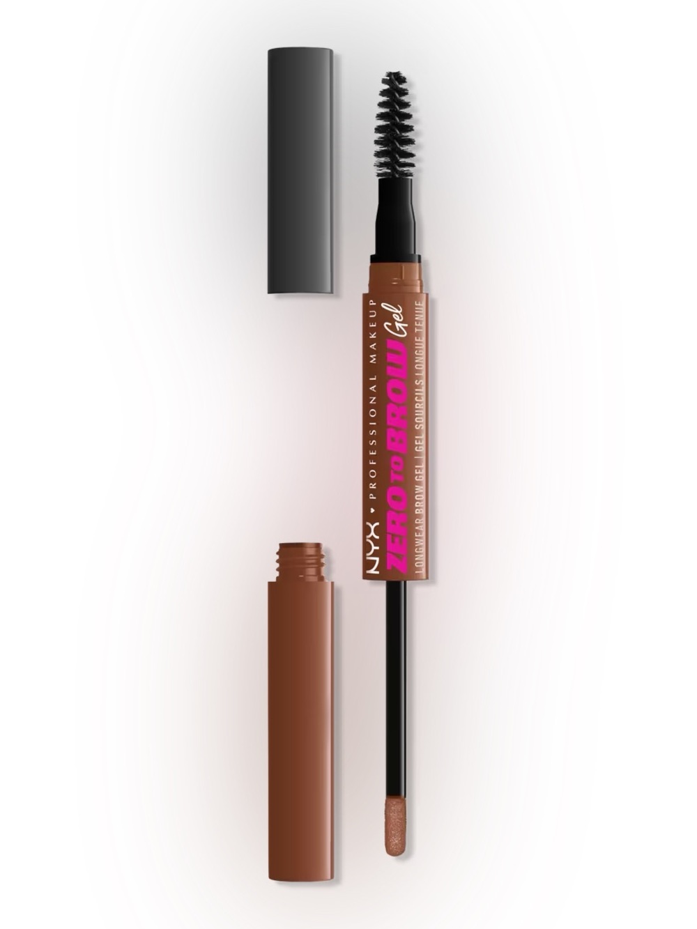 NYX Zero to Brow Longwear Eyebrow Gel - Auburn, NEW